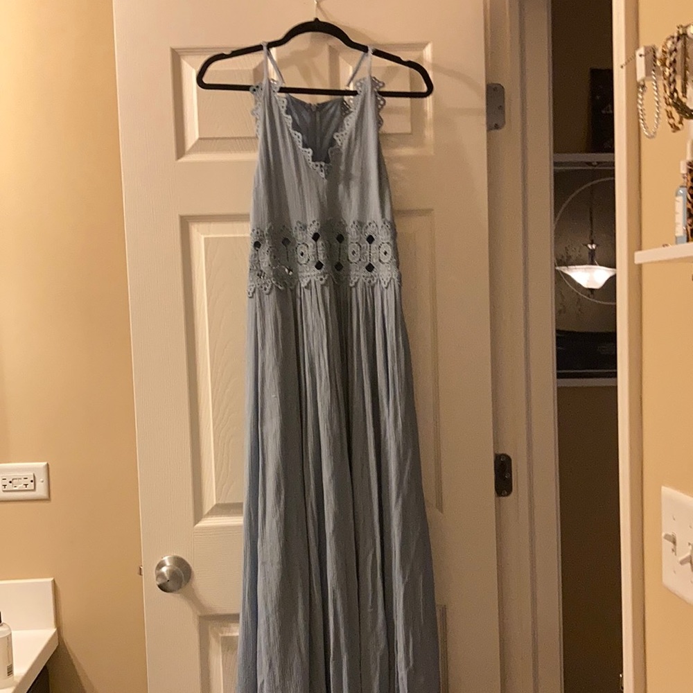 Lulus blue maxi dress